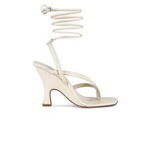 A'Mmonde 'Atelier' White Leather Aza 100 Wedge Size 7 - NWT